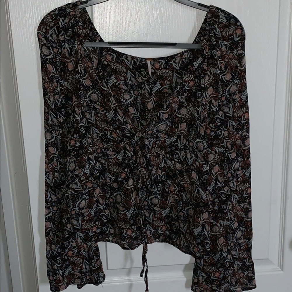 Free people long sleeve blouse